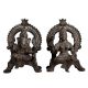 Brass Laxmi Ganesha Sitting Statue In Pair