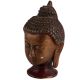 Brass Buddha Head Statue In Brown Finish