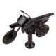 Handmade Antique Brown Brass Toy Bike On Stand