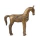 Handmade Golden Brass Standing Horse Showpiece