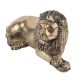 Handmade Golden Brass Sitting Lion Showpiece