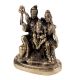 Handmade Golden Brass Shiv Parivar Statue