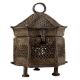 Handmade Dark Finish Brass Jewelry Box Hut Shape Tribal Design