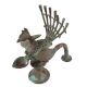 Handmade Green Finish Brass Peacock Incense BurnerÂ And Oil Lamp