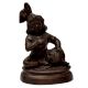 Brass Statue Of Baby Krishna Eating Butter from a Pot