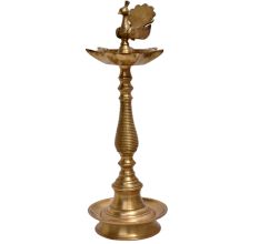 Brass  Kuthu vilakku Peacock Oil Lamp