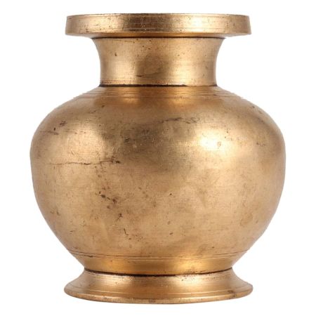 Antique Golden Brass South Indian Water Pot