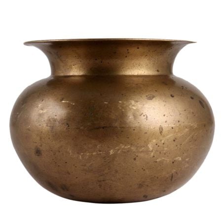 Pittal Brass Kalash Loti For Puja
