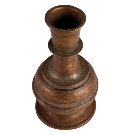 Old Brass Hookah Base Pot Vase