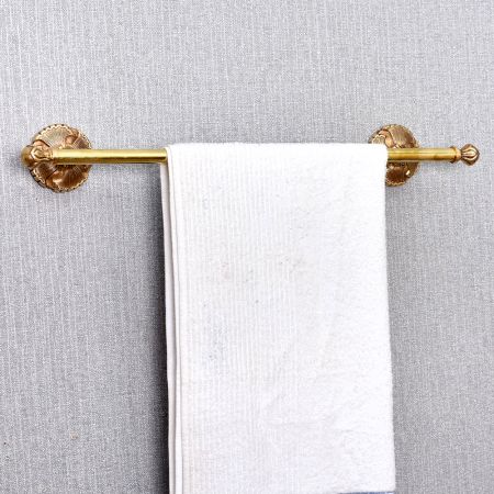 Regal Brass Wall Mount Single Towel Bar