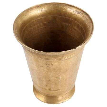 Decorative North Indian Brass Glass