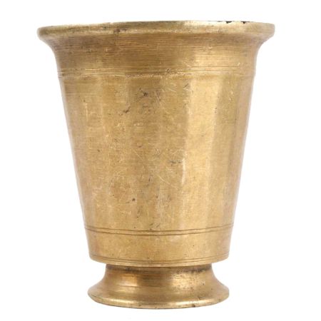 Decorative North Indian Brass Glass