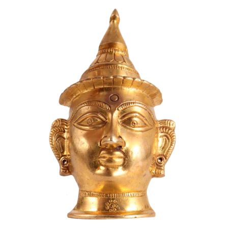 Brass Mask Shiva  Mukhavata