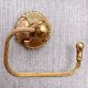 Antique Brass Floral Carving Toilet Roll Holder