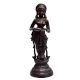 Brass Deep Laxmi Lamp In Black Finish