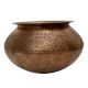 Old Brass Matka Water Pot With Closed Design
