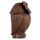 Antique Brass Standing Wise Owl Statue