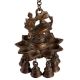 Peacock Design Brass Hanging DiyaÂ With Bells