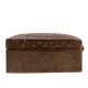 Middle Eastern Brass Box With Elaborate Carvings