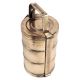 Brass Three Tier Tiffin Box in Antique Finish