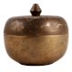 Apple Shaped Brass Box In Antique Finish