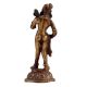 Brass Goddess Statue From Nepal In Brown Finish