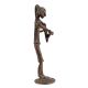 Lady Combing Hair Dhokra Brass Statue