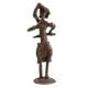 Lady Combing Hair Dhokra Brass Statue