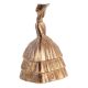 Brass Lady Bell Victorian Sculpture