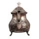 Embossed Brass Arabian Tea Pot In Nickel Plating