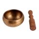 Hand Hammered Brass Tibetan Singing Bowl With Wooden Mallet