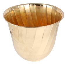 Handcrafted Brass Planter Pot In Golden Finish