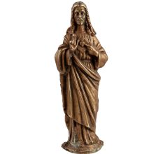 Brass Figurine of the Sacred Heart of Jesus Christ