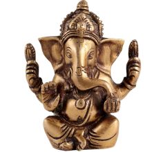 Brass Ganesha Idol With Big Ears
