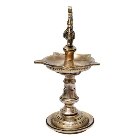 Brass Peacock  Nilavilakku Oil Lamp