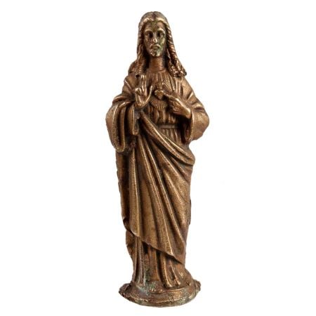 BrassÂ Figurine of the Sacred Heart of Jesus Christ
