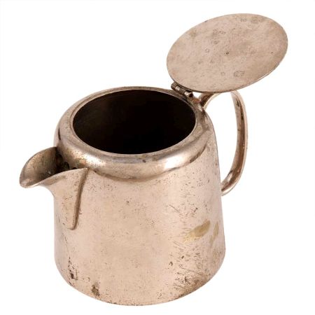 Brass Tea and Coffee Kettle In Silver Finish