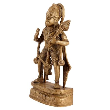 Brass Pawan Putra Lord hanuman Statue