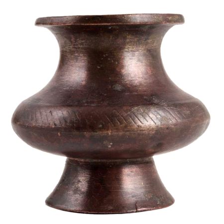 Rare Broad Brass Flower Pot