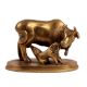 Brass Kamdhenu Cow andÂ Calf Statue