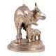 Brass Kamdhenu Statue In Golden Finish