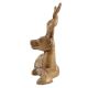 Brass Sitting Deer Figurine For Home Decoration