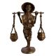 Brass African Man Carrying Water Statue