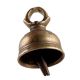 Heavy Brass Cow Bell In Antique Finish