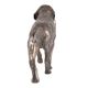 Brass Hunting Retriever Dog Statue With Prey In His Mouth