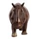 Brass SafariÂ Hippopotamus Statue In Dark Finish