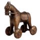 Horse-shaped Indian Brass Temple Toy Statue