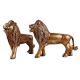 Guardian Lion Cast Brass Garden StatueÂ  InÂ Set Of 2