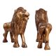 Guardian Lion Cast Brass Garden StatueÂ  InÂ Set Of 2