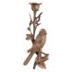 Brass Bird On Branch Candleholder